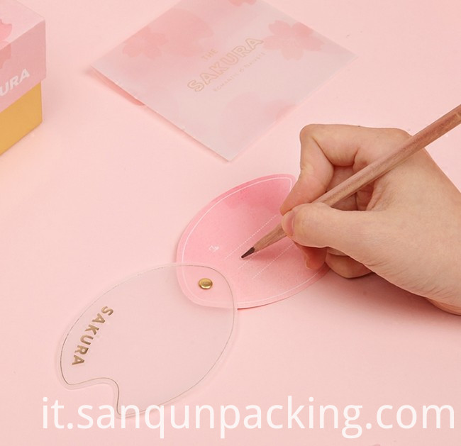 Piccola cartolina d'auguri rosa Small Pink Greeting Card